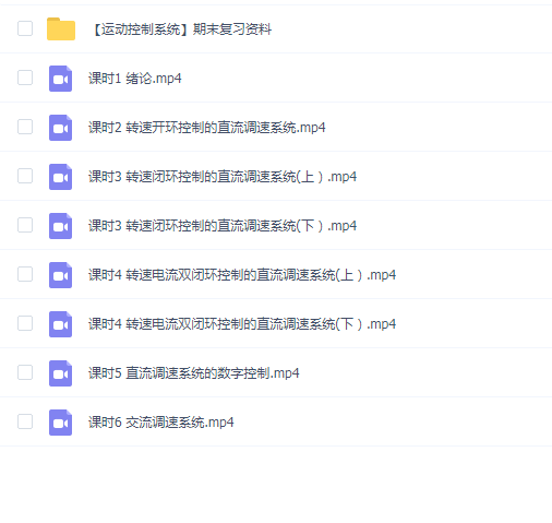 【电力拖动自动控制系统运动控制系统速成】电力拖动自动控制系统运动控制系统期末突击课